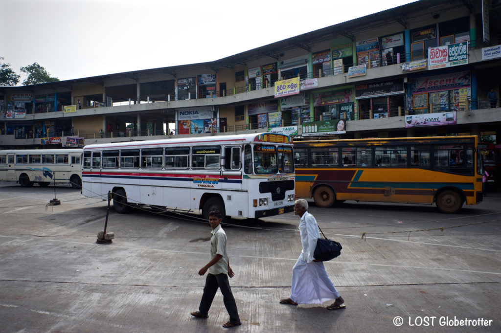 Autobusové nádraží v Negombo, Srí Lanka